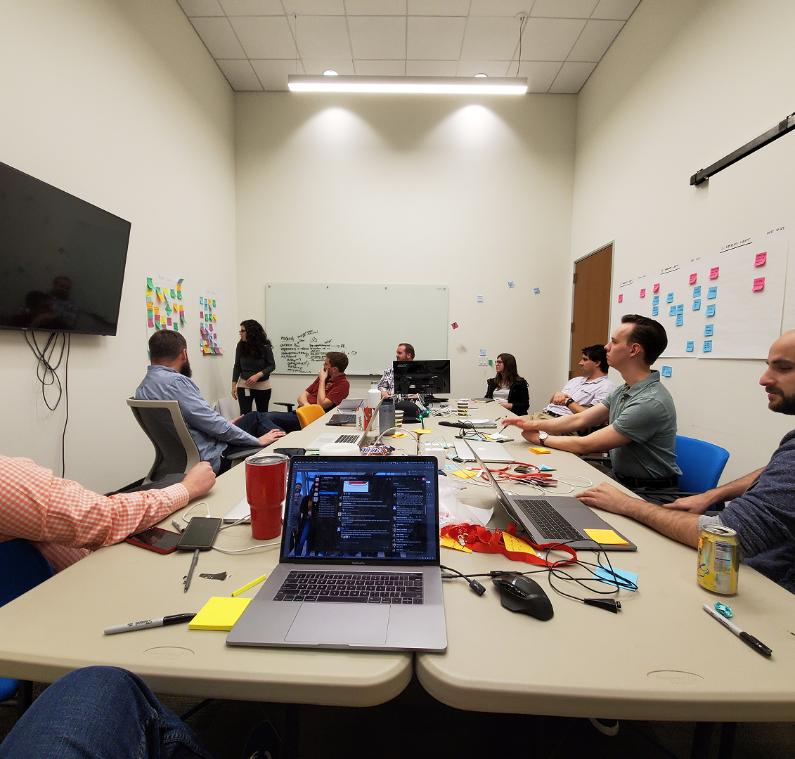 VASA project team at whiteboard